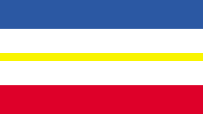 Die Landesflagge Mecklenburg-Vorpommerns