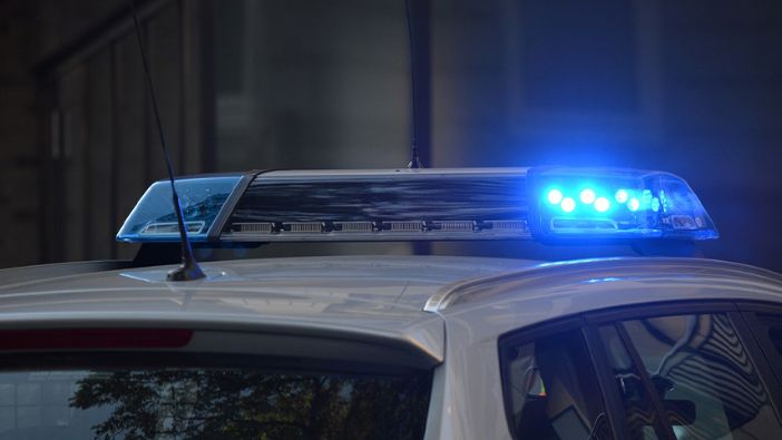 Polizeiwagen mit Blaulicht